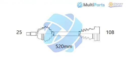 Multiparts hajtótengely - 18-352520 - TothCarparts