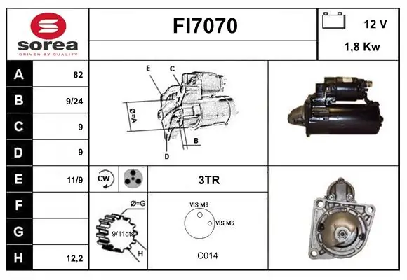 SERA önindító - FI7070 - TothCarparts