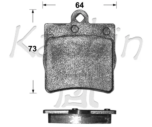 KAISHIN fékbetétkészlet, tárcsafék - FK10111 - TothCarparts