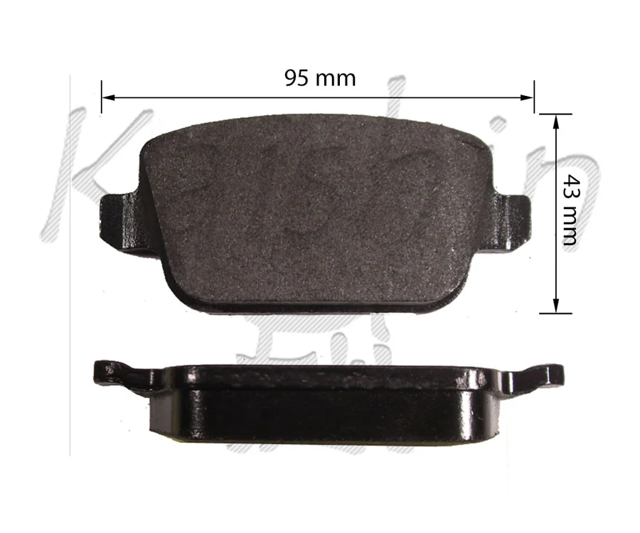 KAISHIN fékbetétkészlet, tárcsafék - FK10160 - TothCarparts