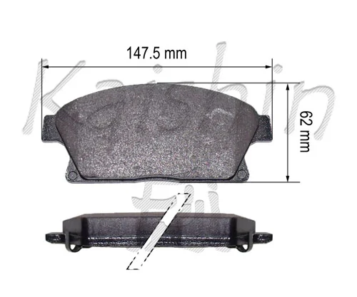 KAISHIN fékbetétkészlet, tárcsafék - FK10178 - TothCarparts