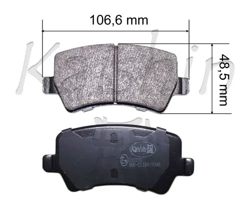 KAISHIN fékbetétkészlet, tárcsafék - FK10191 - TothCarparts