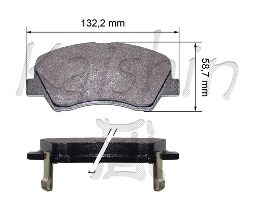 KAISHIN fékbetétkészlet, tárcsafék - FK10192 - TothCarparts