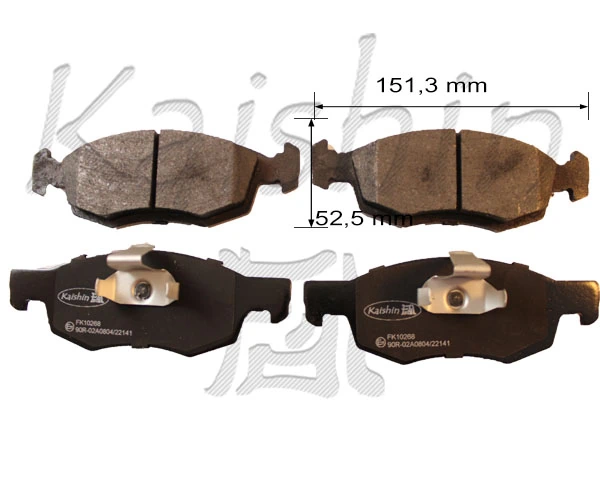 KAISHIN fékbetétkészlet, tárcsafék - FK10268 - TothCarparts