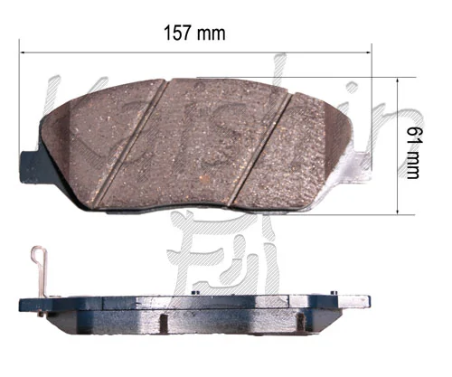 KAISHIN fékbetétkészlet, tárcsafék - FK11198 - TothCarparts