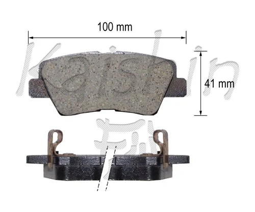 KAISHIN fékbetétkészlet, tárcsafék - FK11210 - TothCarparts