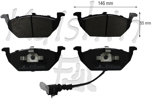KAISHIN fékbetétkészlet, tárcsafék - FK11340 - TothCarparts