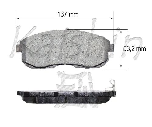 KAISHIN fékbetétkészlet, tárcsafék - FK1241 - TothCarparts