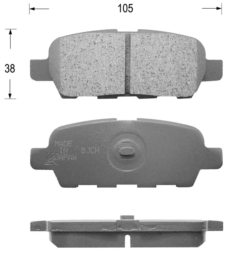 KAISHIN fékbetétkészlet, tárcsafék - FK1244 - TothCarparts