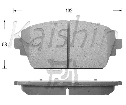 KAISHIN fékbetétkészlet, tárcsafék - FK1247 - TothCarparts