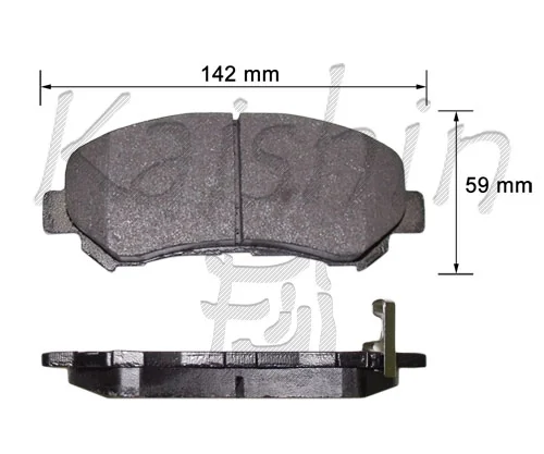 KAISHIN fékbetétkészlet, tárcsafék - FK1276 - TothCarparts