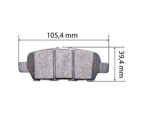 KAISHIN fékbetétkészlet, tárcsafék - FK1286 - TothCarparts