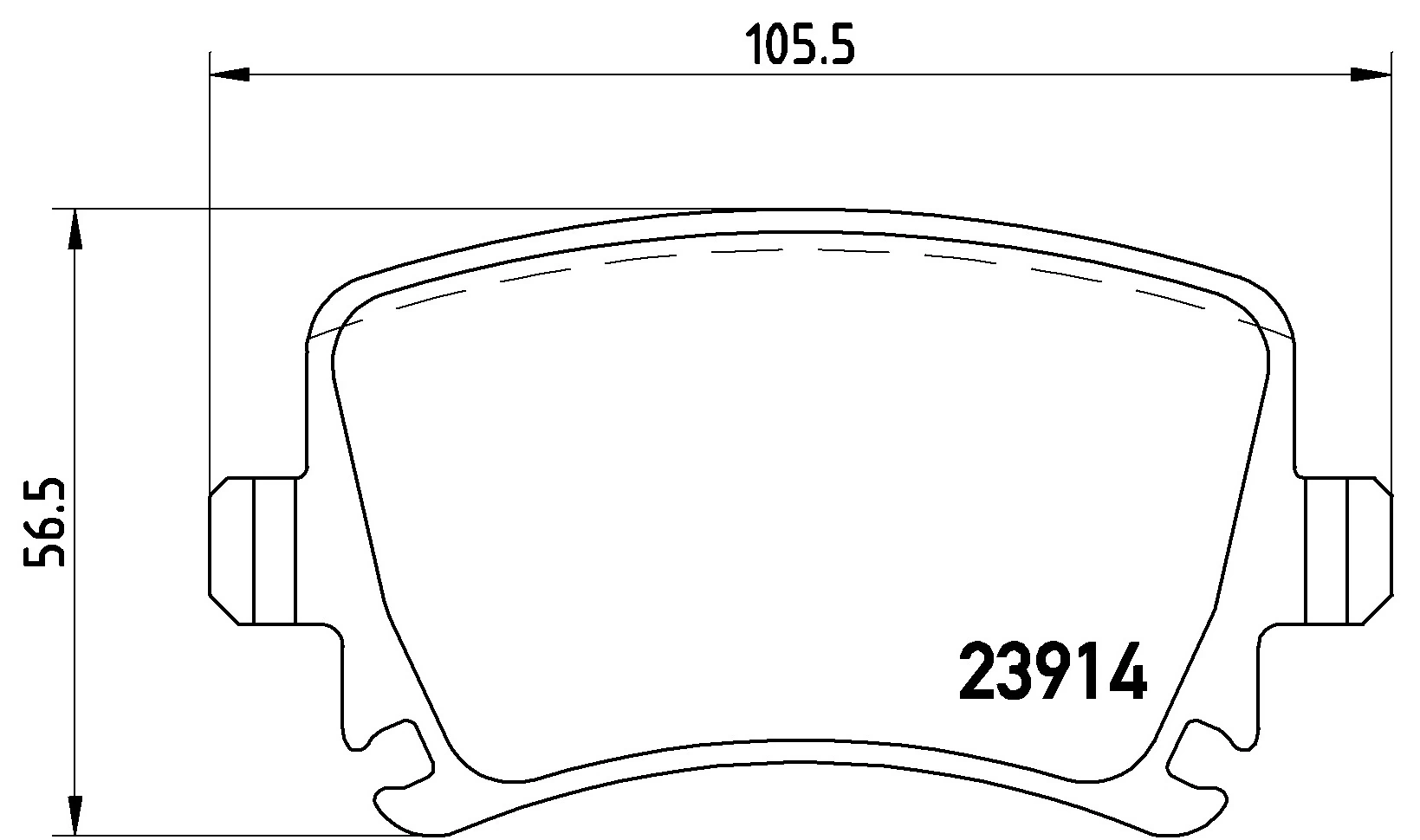 KAISHIN fékbetétkészlet, tárcsafék - FK20023 - TothCarparts