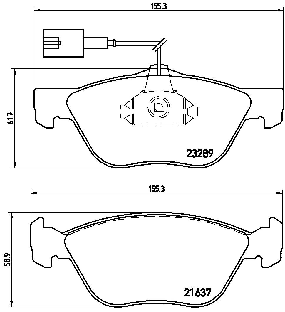 KAISHIN fékbetétkészlet, tárcsafék - FK20024 - TothCarparts