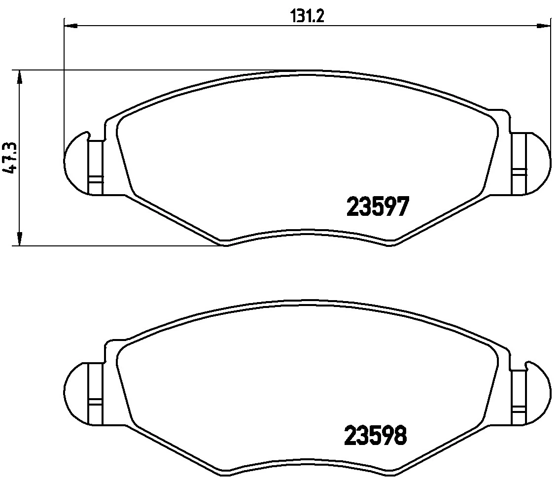 KAISHIN fékbetétkészlet, tárcsafék - FK20025 - TothCarparts
