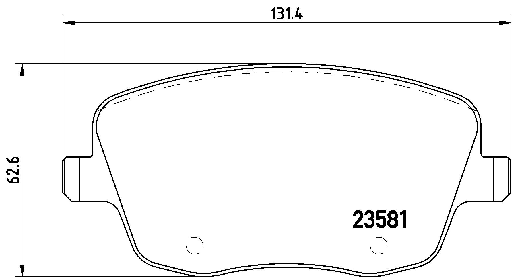 KAISHIN fékbetétkészlet, tárcsafék - FK20031 - TothCarparts