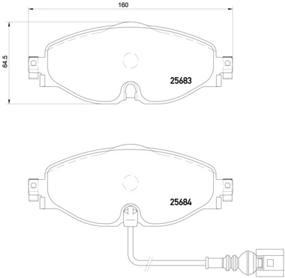 KAISHIN fékbetétkészlet, tárcsafék - FK20037 - TothCarparts