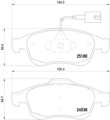 KAISHIN fékbetétkészlet, tárcsafék - FK20041 - TothCarparts
