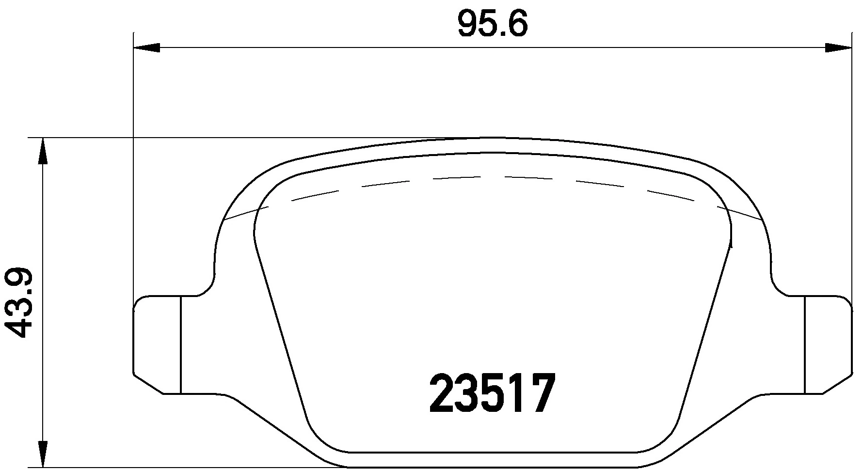 KAISHIN fékbetétkészlet, tárcsafék - FK20056 - TothCarparts