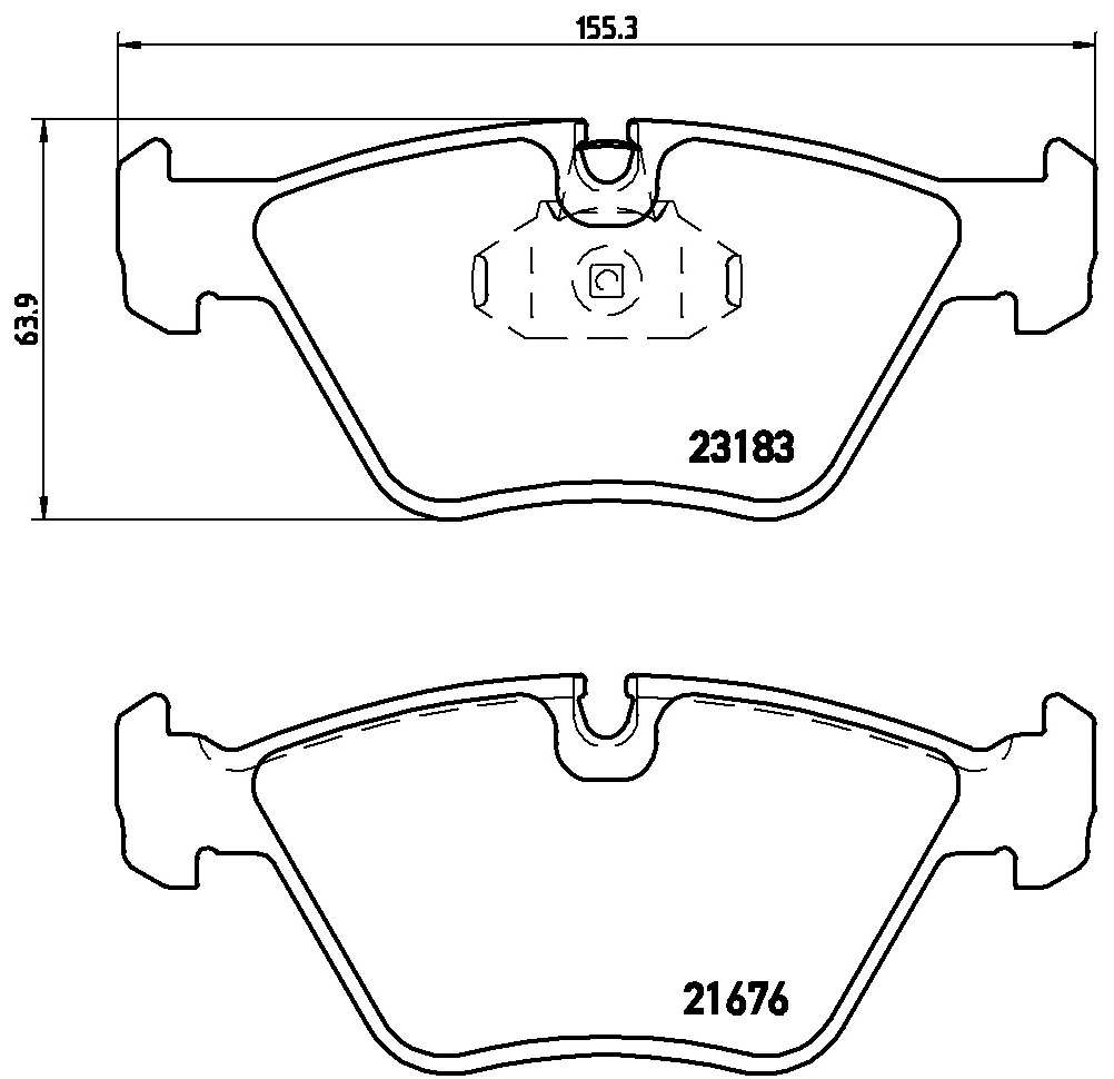 KAISHIN fékbetétkészlet, tárcsafék - FK20106 - TothCarparts
