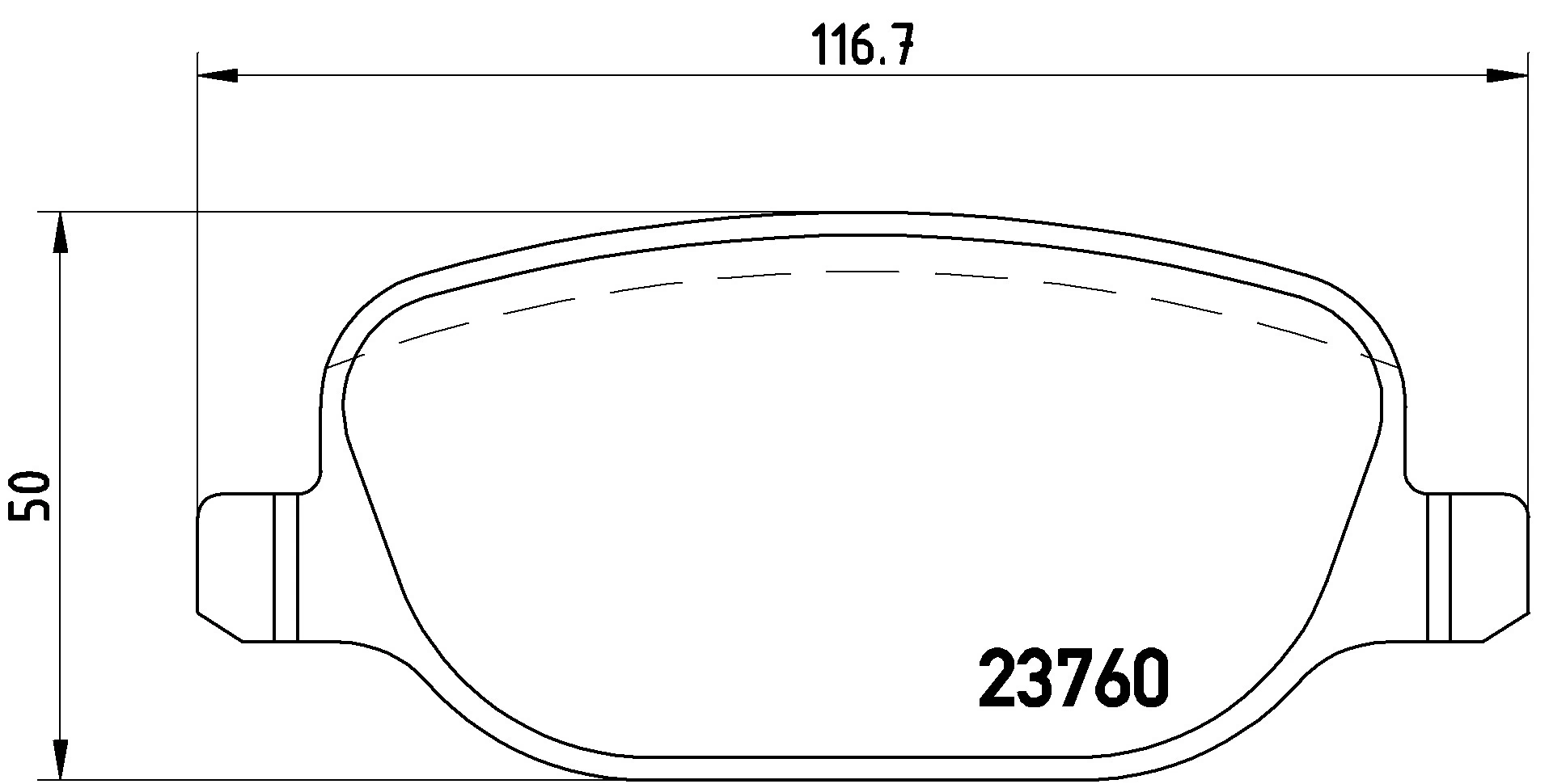 KAISHIN fékbetétkészlet, tárcsafék - FK20108 - TothCarparts