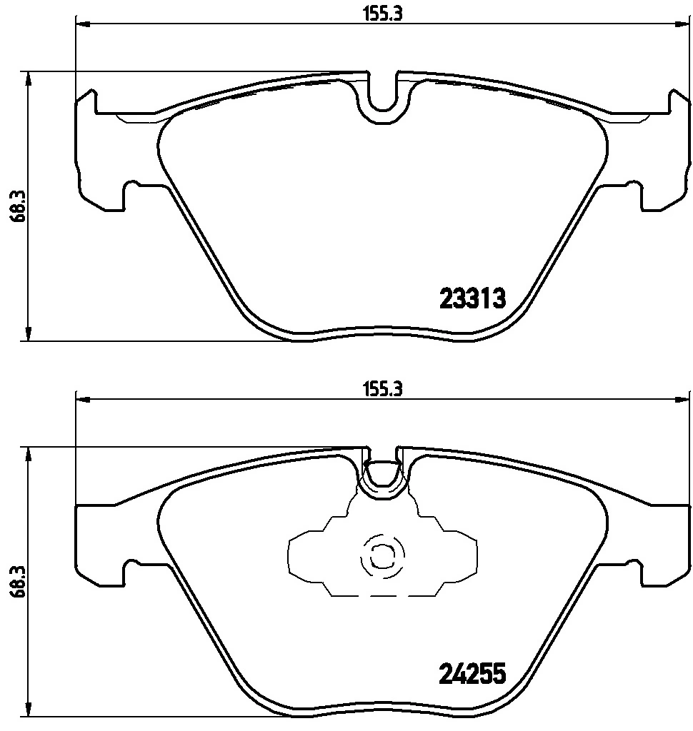 KAISHIN fékbetétkészlet, tárcsafék - FK20109 - TothCarparts