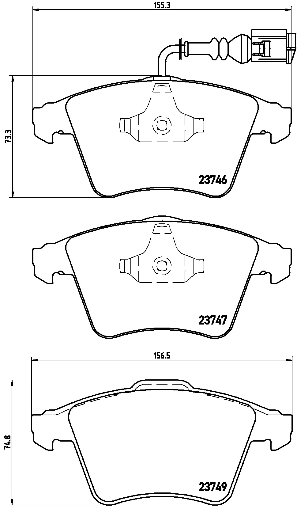 KAISHIN fékbetétkészlet, tárcsafék - FK20115 - TothCarparts