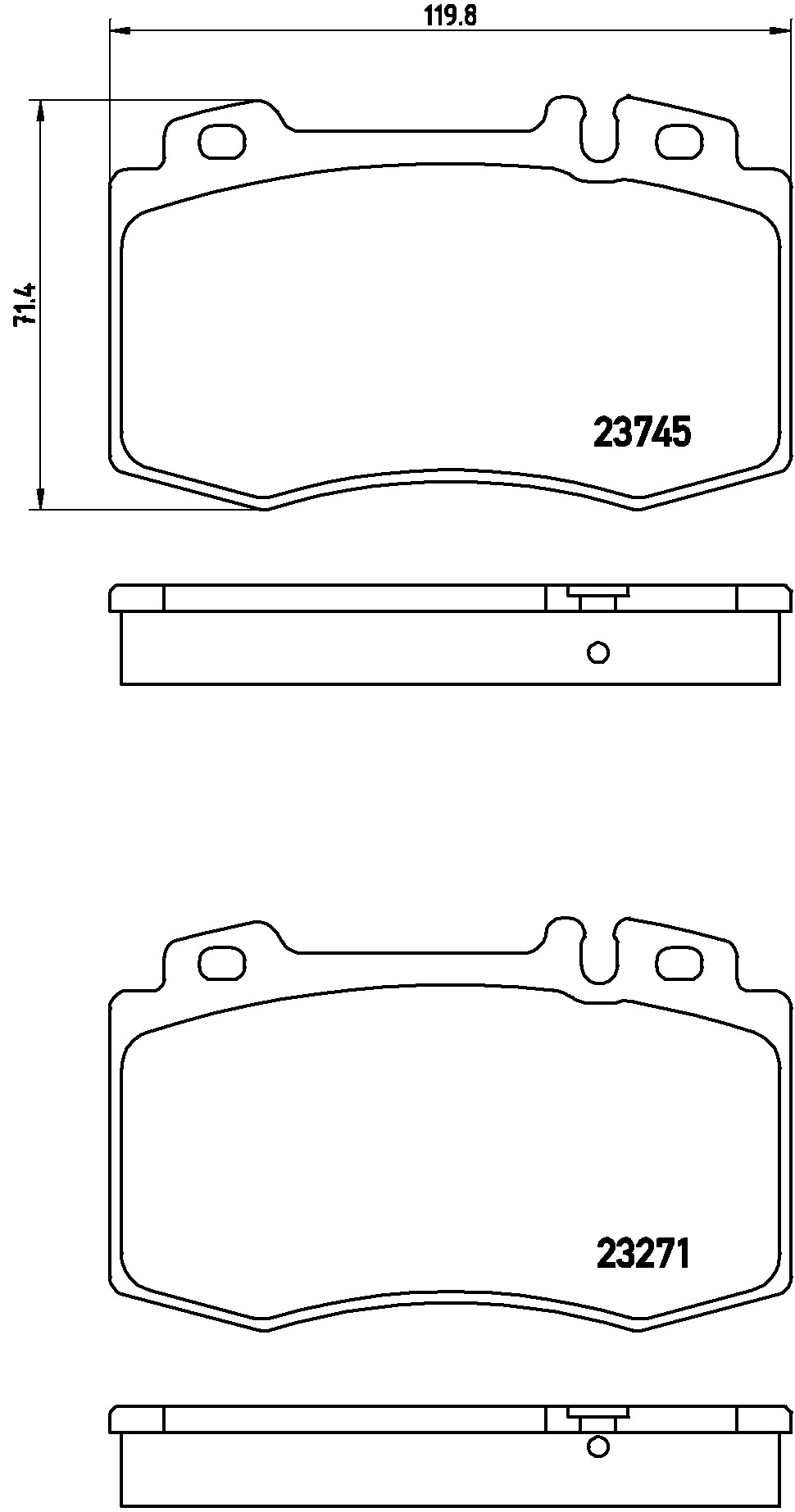 KAISHIN fékbetétkészlet, tárcsafék - FK20125 - TothCarparts