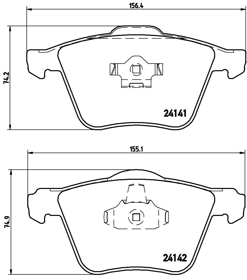 KAISHIN fékbetétkészlet, tárcsafék - FK20136 - TothCarparts