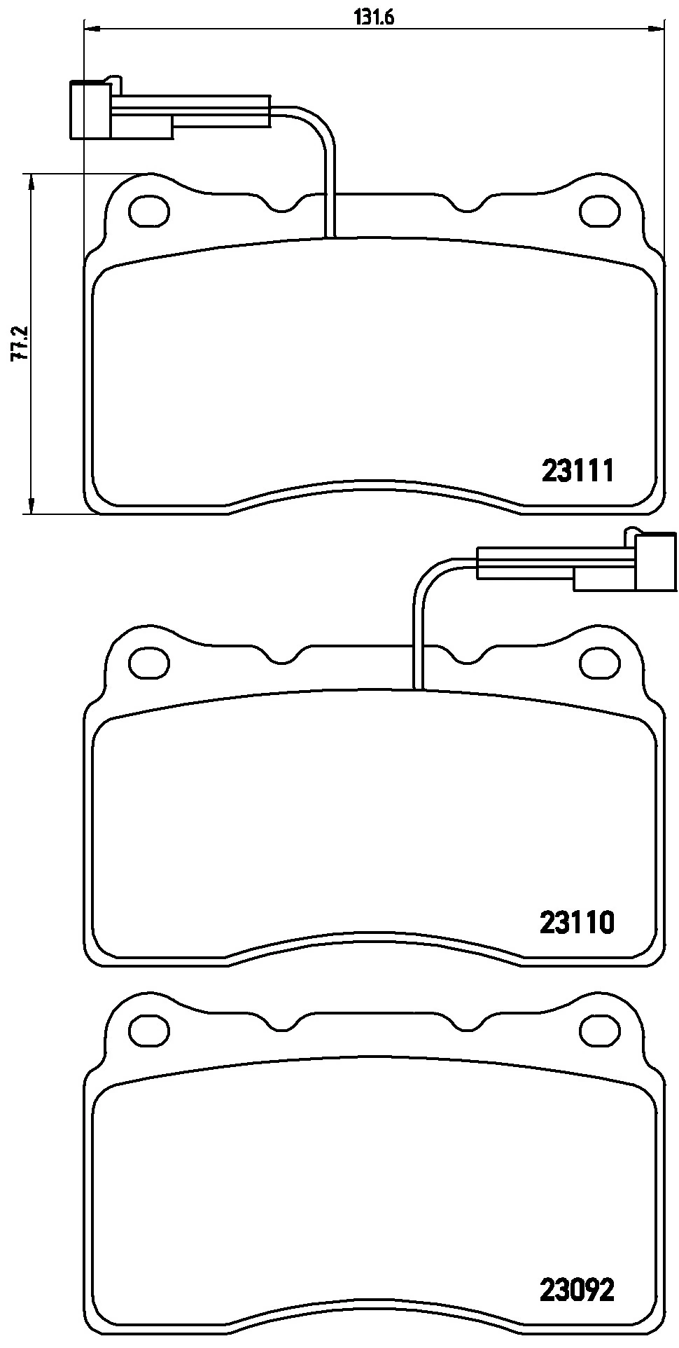 KAISHIN fékbetétkészlet, tárcsafék - FK20142 - TothCarparts