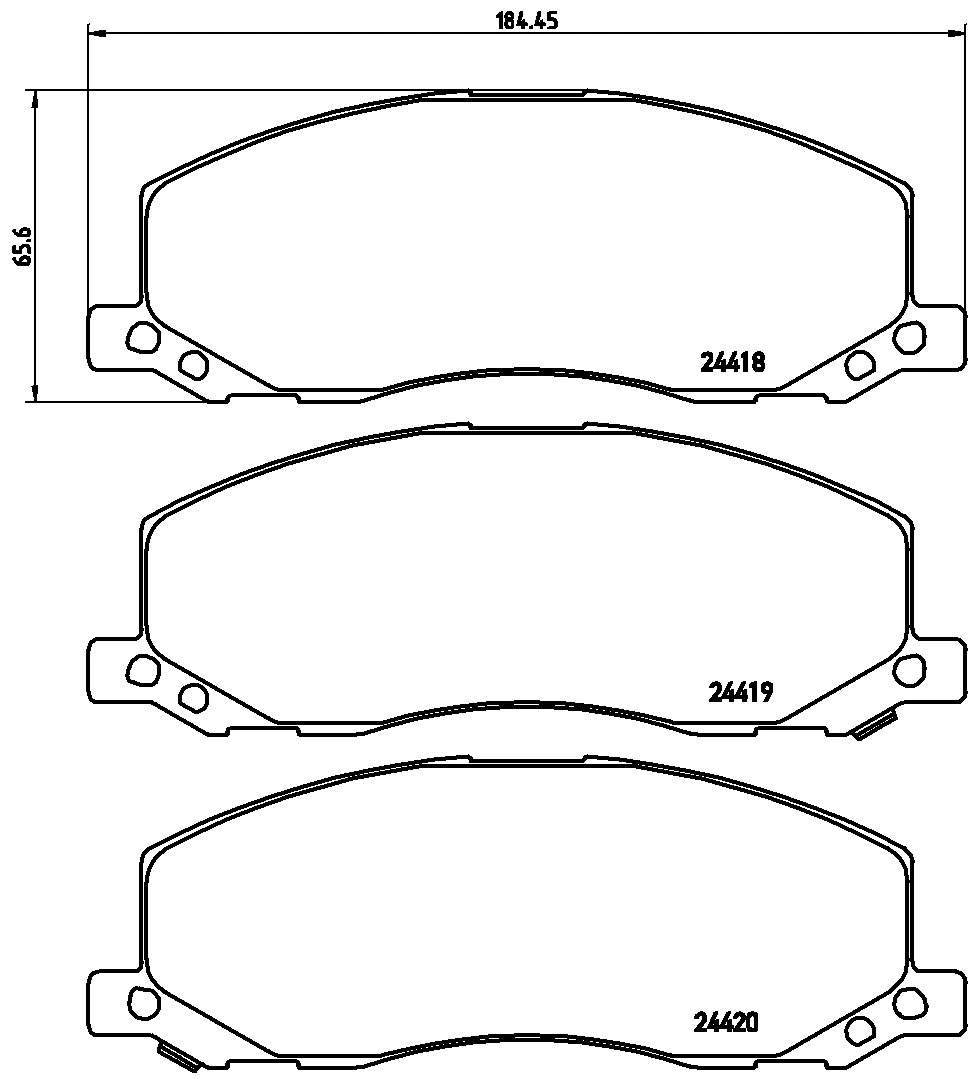 KAISHIN fékbetétkészlet, tárcsafék - FK20147 - TothCarparts