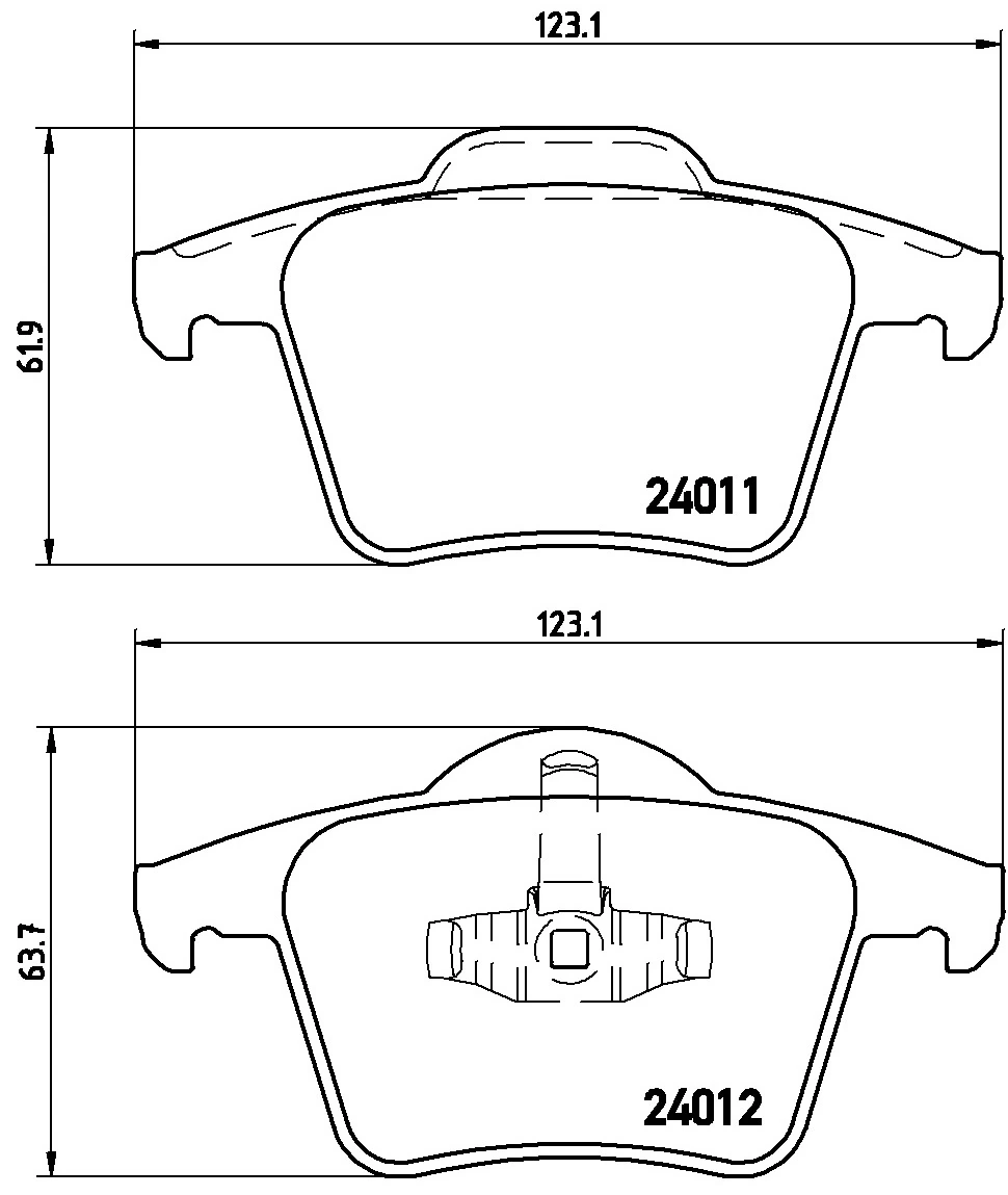 KAISHIN fékbetétkészlet, tárcsafék - FK20154 - TothCarparts