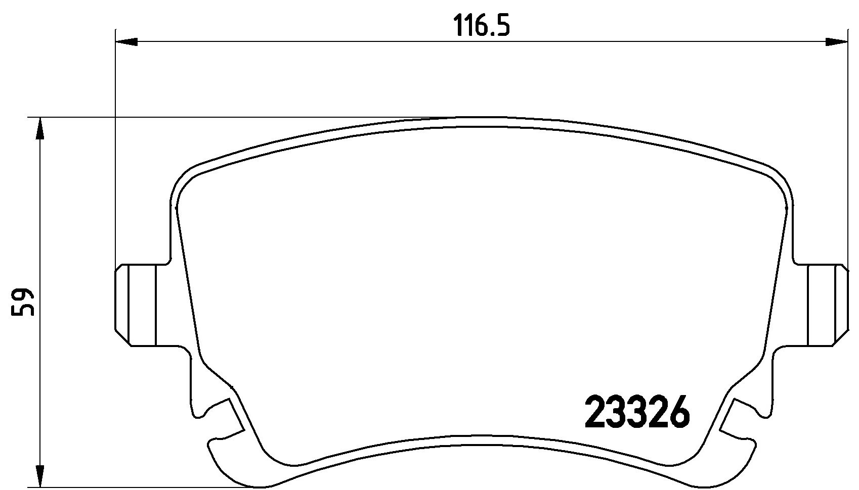 KAISHIN fékbetétkészlet, tárcsafék - FK20156 - TothCarparts