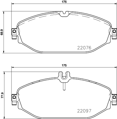 KAISHIN fékbetétkészlet, tárcsafék - FK20162 - TothCarparts