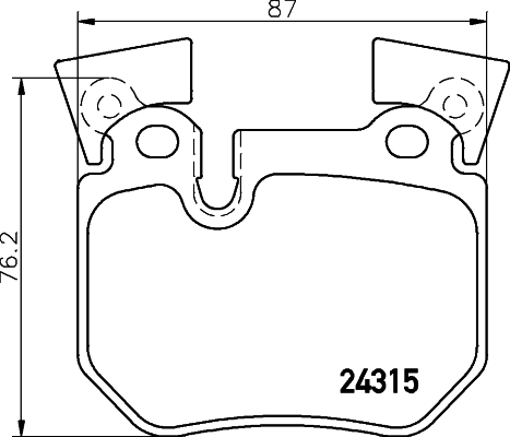 KAISHIN fékbetétkészlet, tárcsafék - FK20170 - TothCarparts