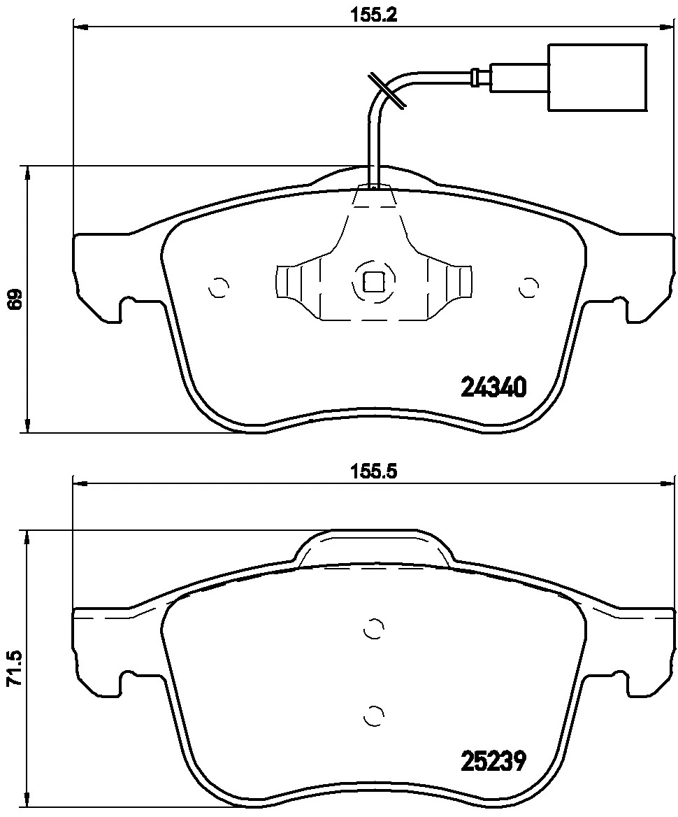 KAISHIN fékbetétkészlet, tárcsafék - FK20201 - TothCarparts