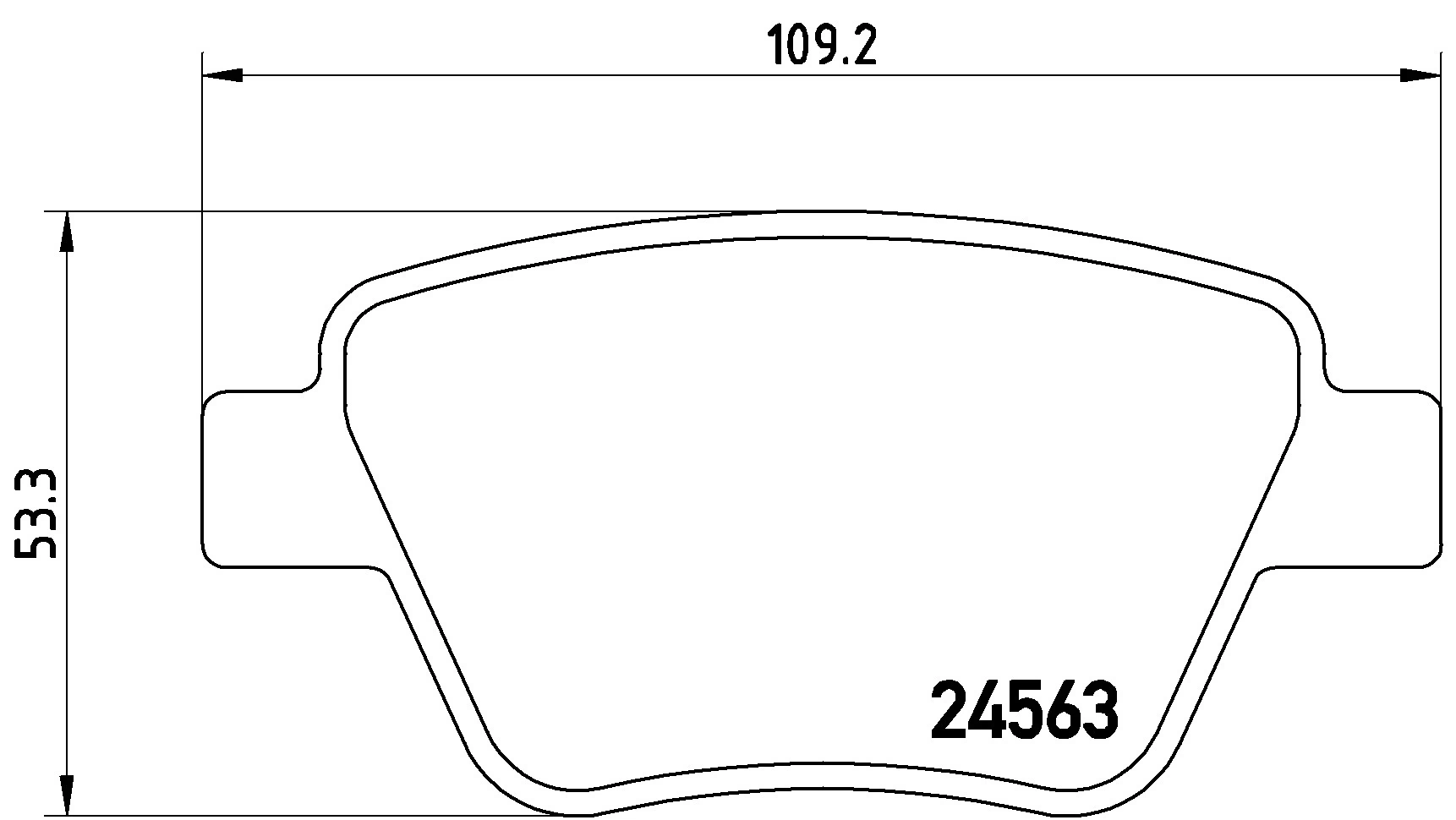 KAISHIN fékbetétkészlet, tárcsafék - FK20236 - TothCarparts