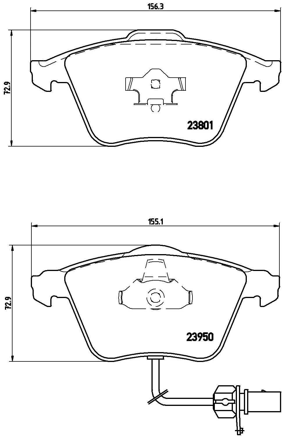 KAISHIN fékbetétkészlet, tárcsafék - FK20240 - TothCarparts
