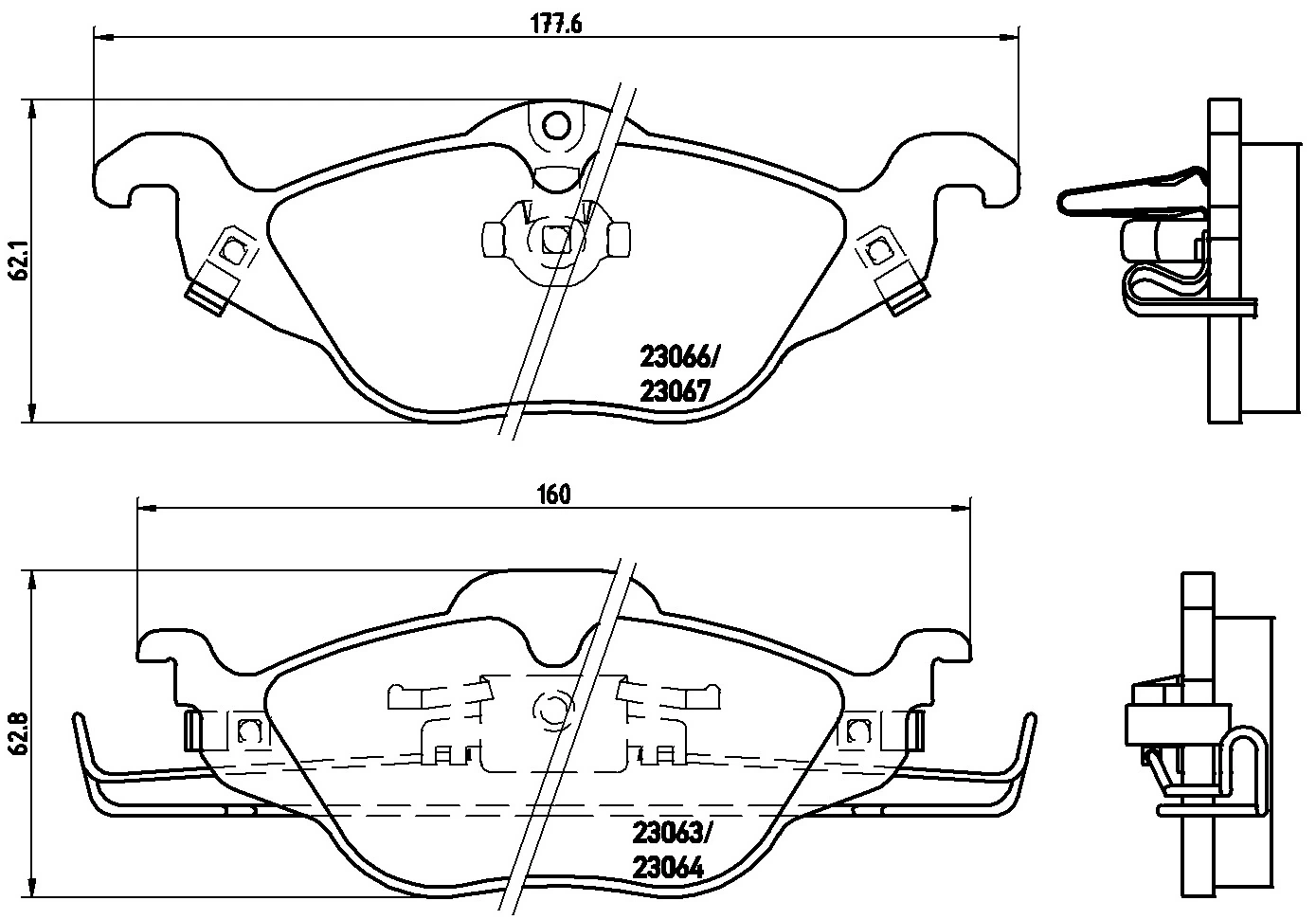 KAISHIN fékbetétkészlet, tárcsafék - FK20243 - TothCarparts
