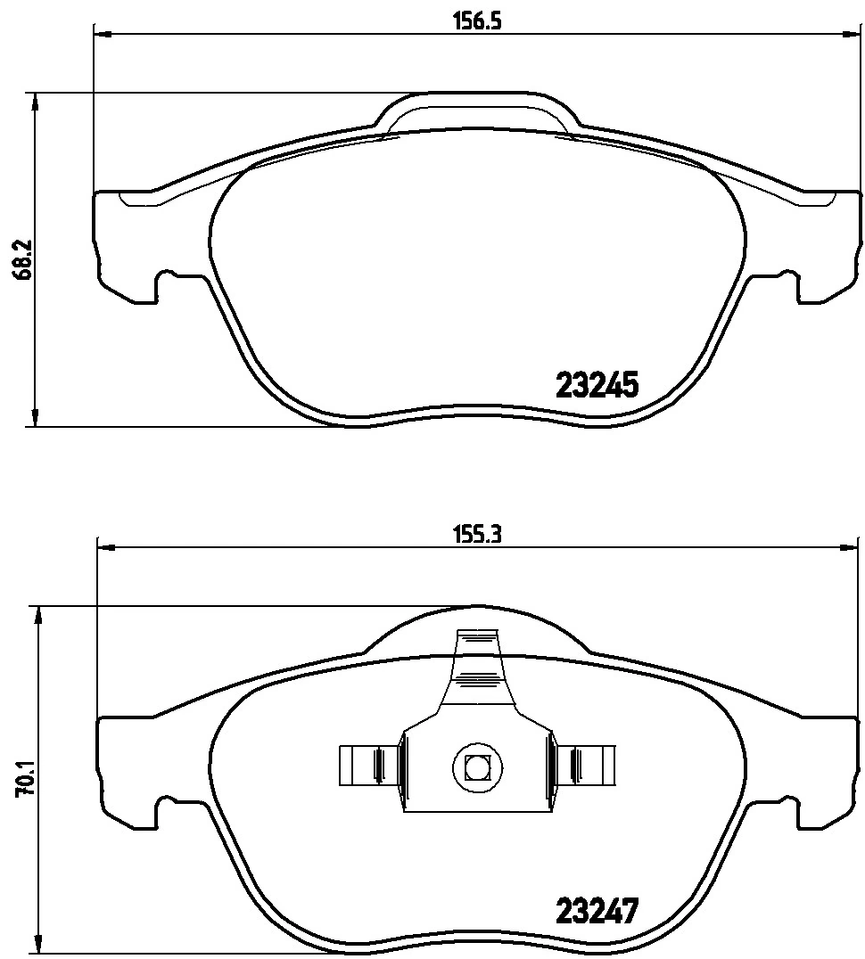 KAISHIN fékbetétkészlet, tárcsafék - FK20254 - TothCarparts