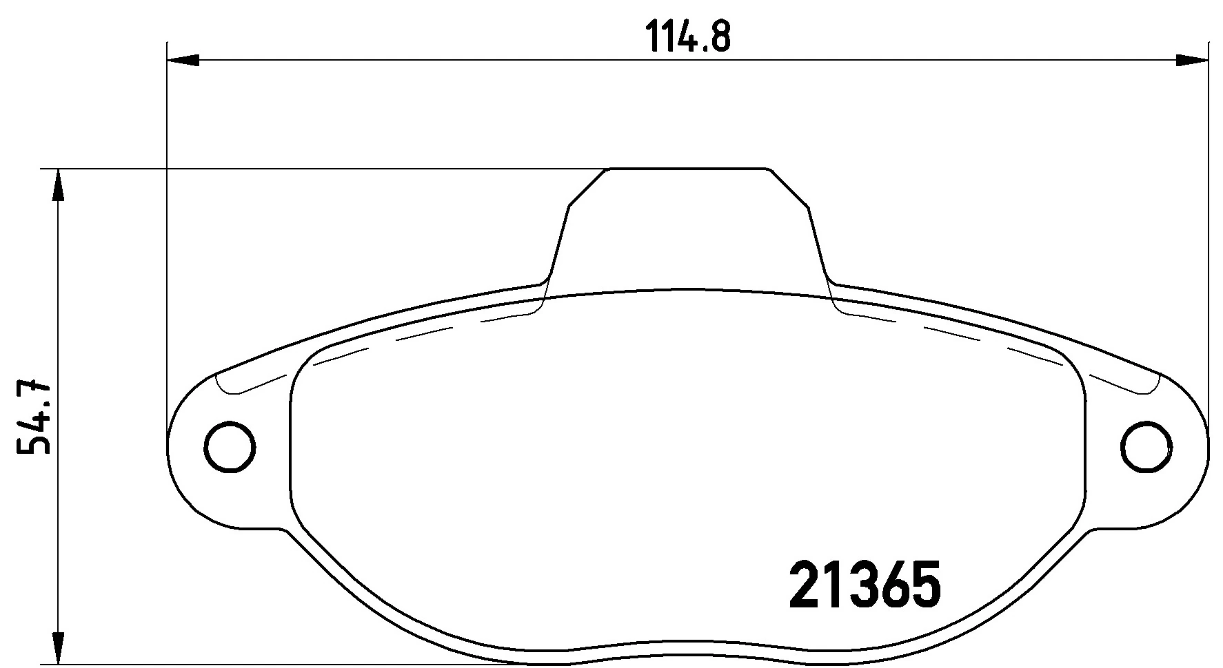 KAISHIN fékbetétkészlet, tárcsafék - FK20255 - TothCarparts