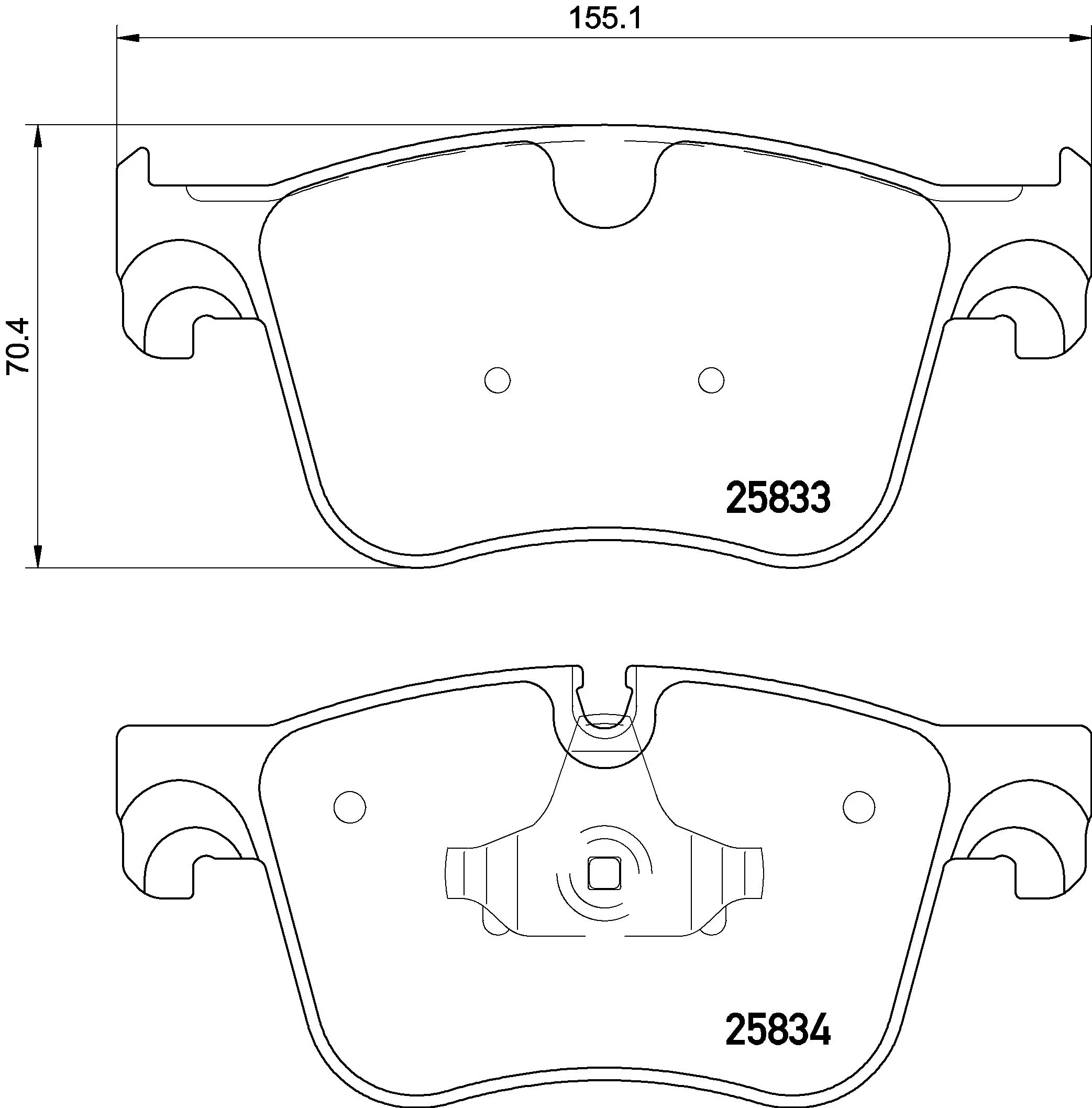 KAISHIN fékbetétkészlet, tárcsafék - FK20276 - TothCarparts