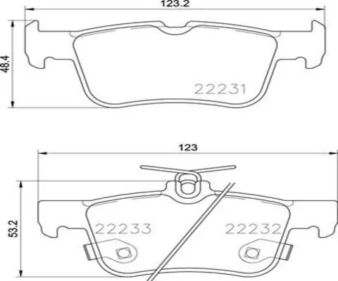 KAISHIN fékbetétkészlet, tárcsafék - FK20313 - TothCarparts