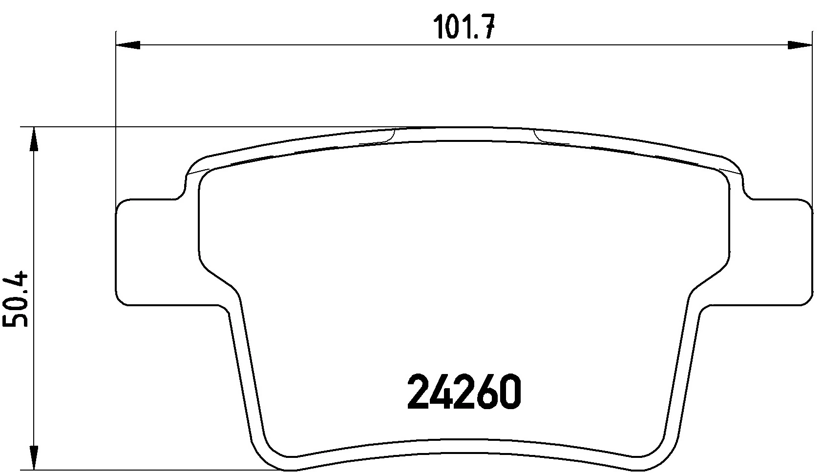 KAISHIN fékbetétkészlet, tárcsafék - FK20320 - TothCarparts