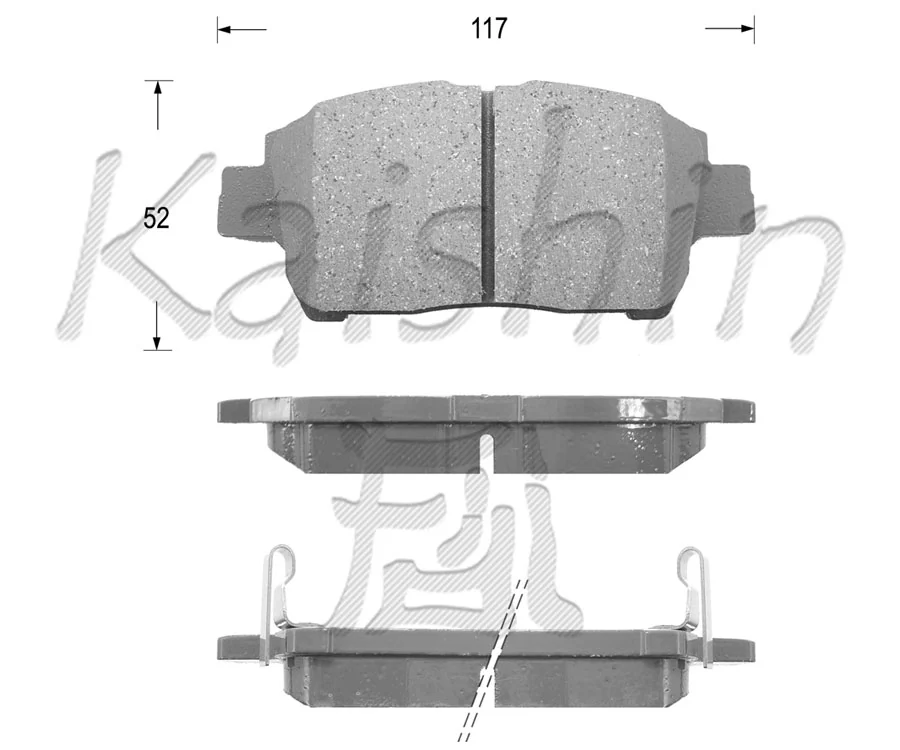 KAISHIN fékbetétkészlet, tárcsafék - FK2183 - TothCarparts