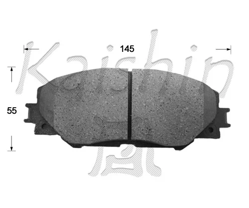 KAISHIN fékbetétkészlet, tárcsafék - FK2268 - TothCarparts