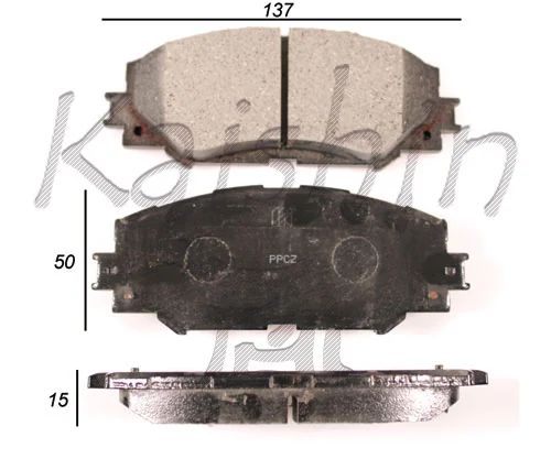 KAISHIN fékbetétkészlet, tárcsafék - FK2274 - TothCarparts