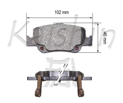 KAISHIN fékbetétkészlet, tárcsafék - FK2299 - TothCarparts