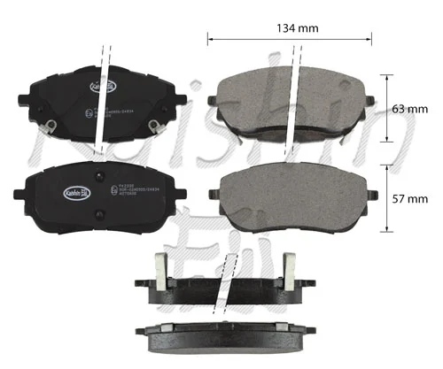 KAISHIN fékbetétkészlet, tárcsafék - FK2330 - TothCarparts