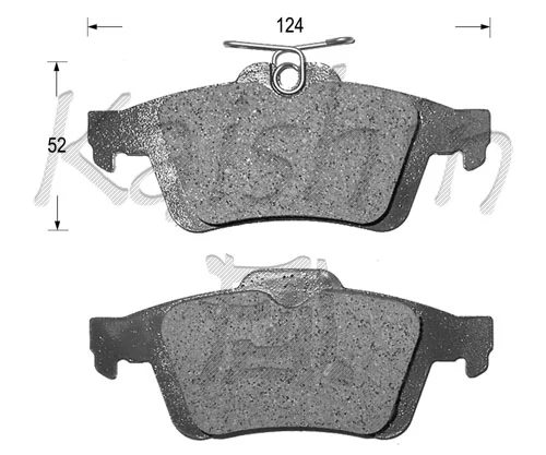 KAISHIN fékbetétkészlet, tárcsafék - FK3132 - TothCarparts